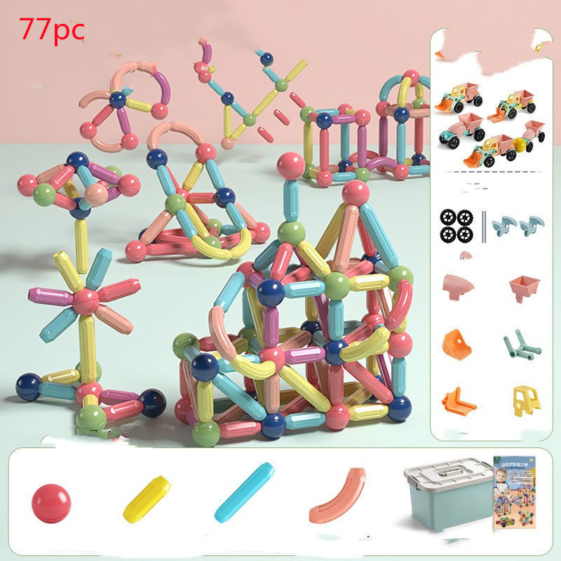 Magnetic Rod Children's Assembled Building Blocks Toys